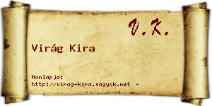 Virág Kira névjegykártya